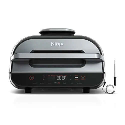 Ninja FG551 Foodi Smart XL 6-in-1 Indoor Grill with 4-Quart Air Fryer - Stainless Steel Finish