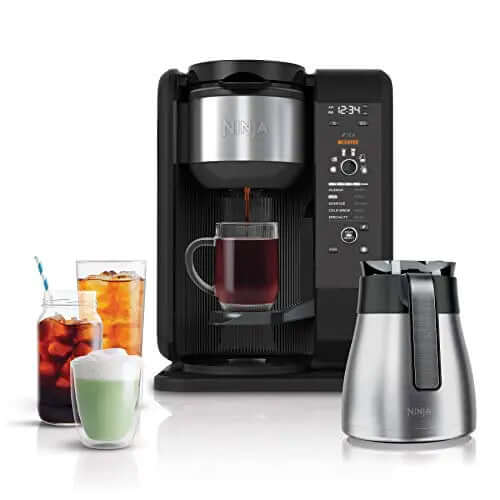 Ninja Hot and Cold Brewed System | Auto-iQ Tea and Coffee Maker - Black Ninja
