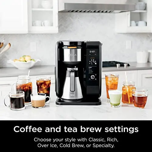 Ninja Hot and Cold Brewed System | Auto-iQ Tea and Coffee Maker - Black Ninja