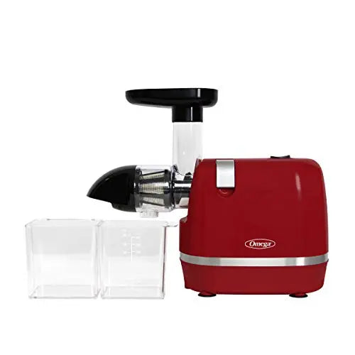 OMEGA Juicer | Cold Press 365 Slow Masticating Juice Extractor - Red Omega