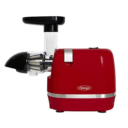 OMEGA Juicer | Cold Press 365 Slow Masticating Juice Extractor - Red Omega