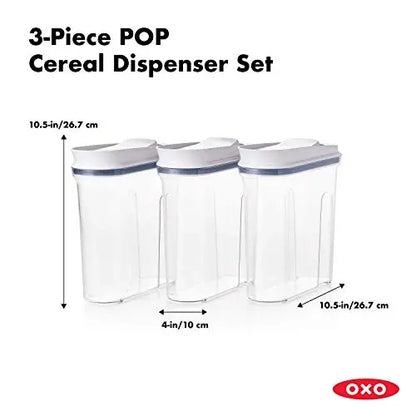 OXO Good Grips 3-Piece POP Cereal Dispenser Set OXO