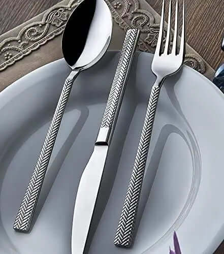 Olinda 20-Piece Stainless Steel Flatware Silverware Set,  Service for - Silver OLINDA