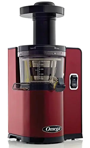 Omega Juicer | Vertical Slow Masticating Juice Extractor - Red Omega