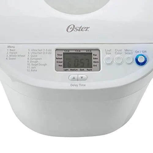 Oster Express Bake Bread Maker, 2 lb Loaf - White/Ivory Oster