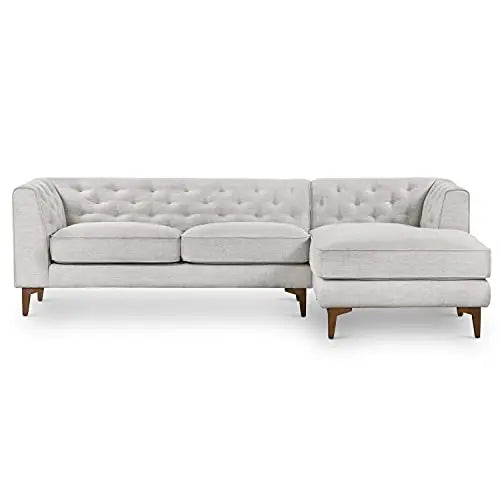 POLY and BARK Essex Sectional, Right-Facing Sofa - Soho Grey POLY & BARK