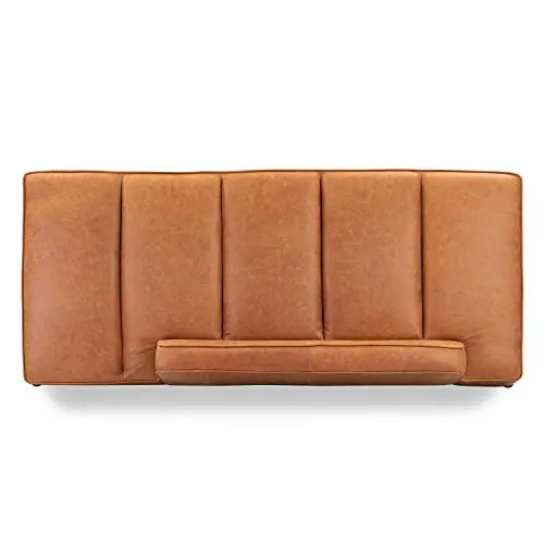 POLY and BARK Jasper Pure Italian Tanned Leather Lounge Chaise - Cognac Tan POLY & BARK