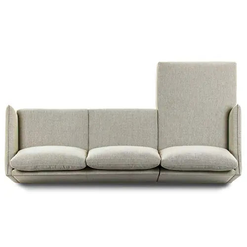 POLY and BARK Latta Left-Facing Sectional Sofa - Twill Stone POLY & BARK