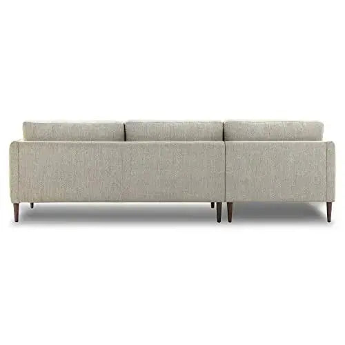 POLY and BARK Latta Left-Facing Sectional Sofa - Twill Stone POLY & BARK