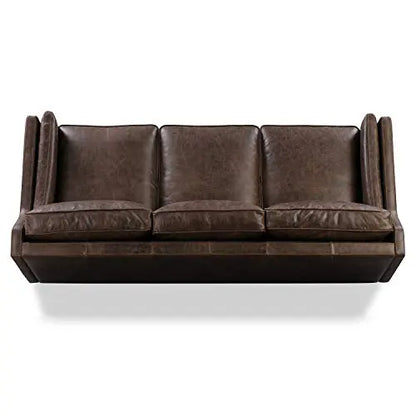 POLY and BARK Sofa | Brio Full-Grain Pure-Aniline Italian Tanned Leather - Brown Stone POLY & BARK
