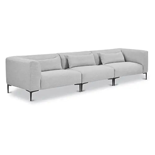 POLY and BARK Sofa | Sola Modular 3 Piece Modern Sofa - Soho Grey POLY & BARK