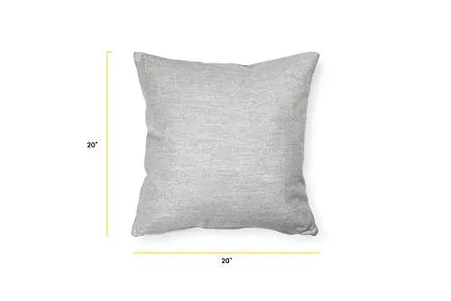 POLY and BARK Throw Pillow, Elle, Set of 2, 20"x20" - Soho Grey POLY & BARK