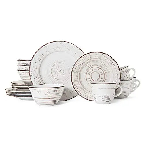 Pfaltzgraff Trellis 16-Piece Dinnerware Set - Distressed White Pfaltzgraff