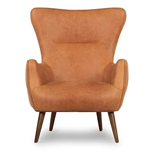 Poly and Bark Aida Pure Italian Tanned Leather Lounge Chair - Cognac Tan POLY & BARK