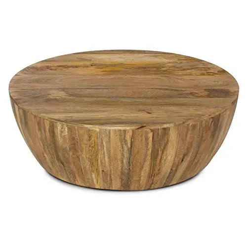 Poly and Bark Coffee Table | Goa Modern Wooden Living Room Table - Natural POLY & BARK