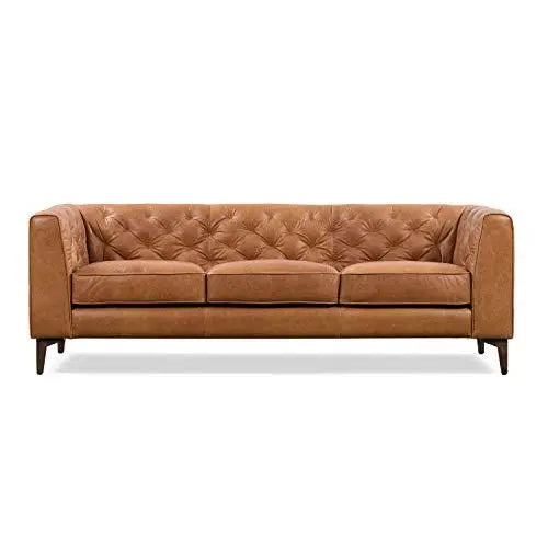 Poly and Bark Essex  Italian Tanned Leather Sofa - Cognac Tan POLY & BARK