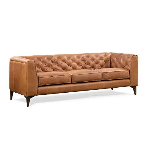 Poly and Bark Essex  Italian Tanned Leather Sofa - Cognac Tan POLY & BARK