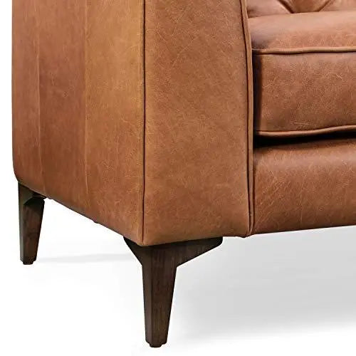 Poly and Bark Essex  Italian Tanned Leather Sofa - Cognac Tan POLY & BARK