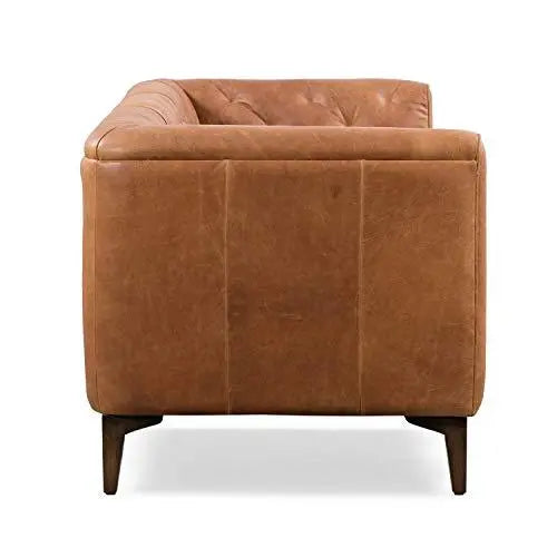 Poly and Bark Essex  Italian Tanned Leather Sofa - Cognac Tan POLY & BARK