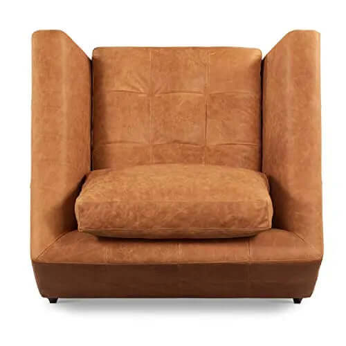 Poly and Bark Calle Leather Lounge Chair - Cognac Tan