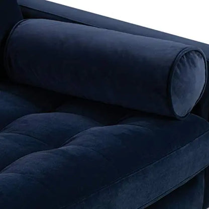 Poly and Bark Napa Sofa | Modern Velvet Upholstered Sofa - Navy Velvet POLY & BARK