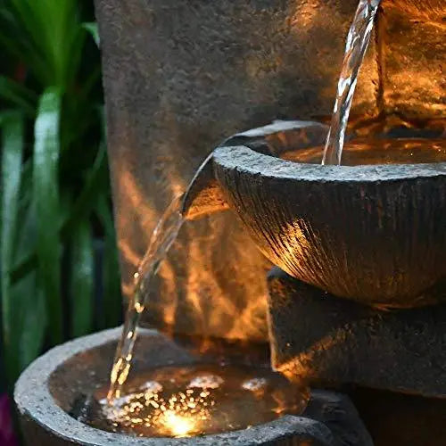 Polyresin Indoor and Outdoor Water Fountain - Dark D&F