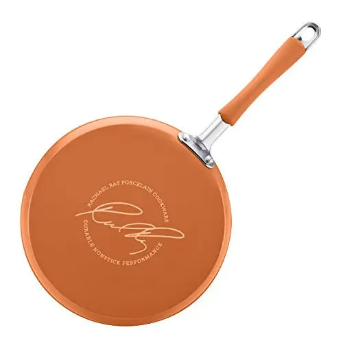 Best Buy: Rachael Ray Porcelain II 12-Piece Cookware Set Orange