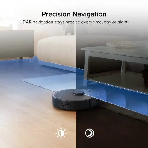 Roborock S4 Max Robot Vacuum with Lidar Navigation, Strong Suction, Multi-Level Mapping, No-go Zones - Black roborock