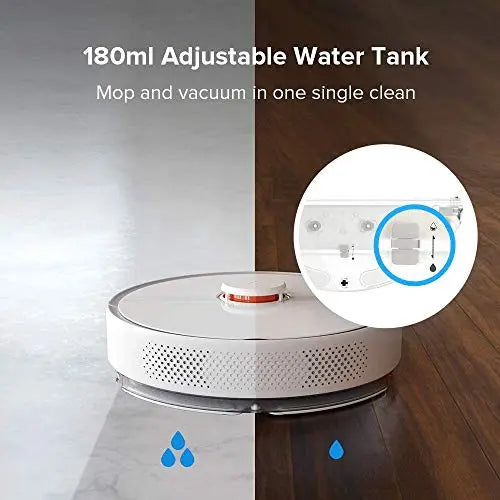 Roborock S6 Robot Vacuum and Mop, Multi-Floor Mapping, Navigation, No-go Zones, Super Strong Suction - White roborock