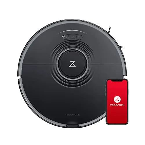 Roborock S7 Robot Vacuum and Mop, 2500PA Suction & Sonic Mopping, Multi-Level Mapping, Mop Floors and Vacuum Carpets - Black roborock