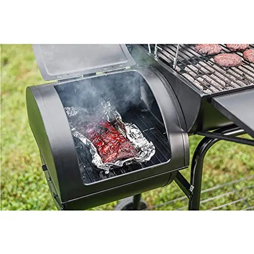 Royal Gourmet CC1830SC Charcoal Grill Offset Smoker with Cover - Black Royal Gourmet