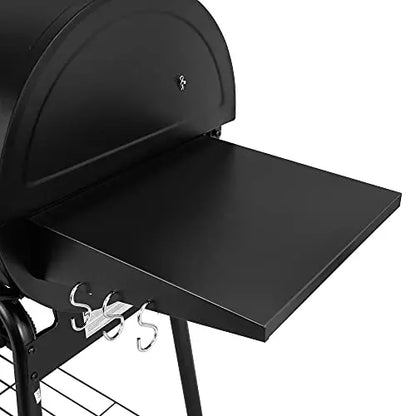 Royal Gourmet CC1830SC Charcoal Grill Offset Smoker with Cover - Black Royal Gourmet