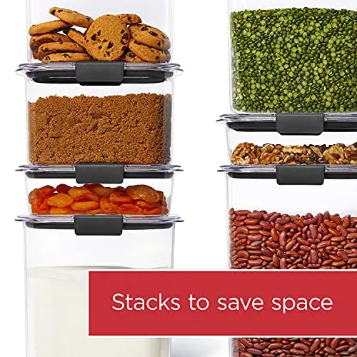Rubbermaid Brilliance Food Storage Containers Airtight Lids, Set of 10 –  Môdern Space Gallery