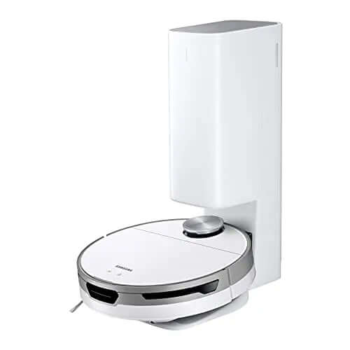 SAMSUNG Jet Bot+ Robot Vacuum with Clean Station - White