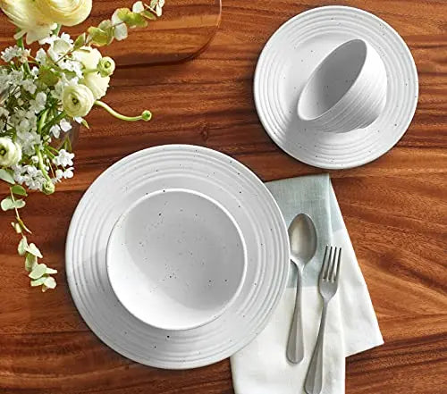 Sango Dinnerware 16-Piece Set, Kota Stoneware - White Sango