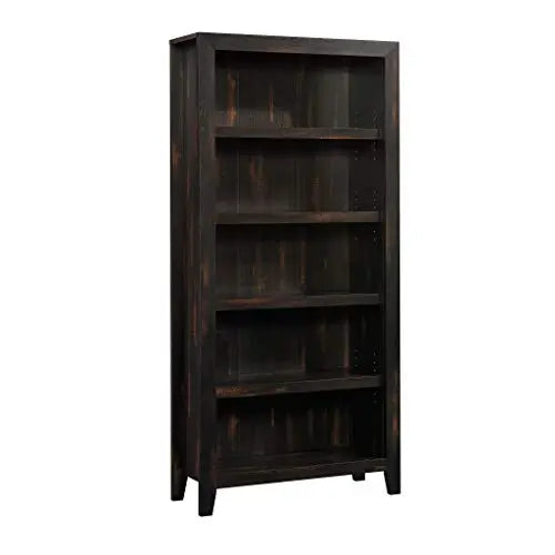 Sauder Dakota Pass Bookcase, 5 Shelves - Char Pine Finish Sauder