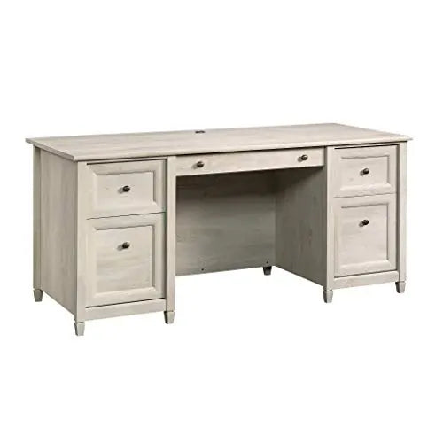 Sauder Edge Water Office Desk | Executive Desk - Chalked Chestnut Sauder