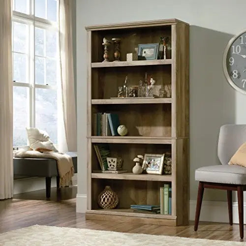 Sauder Select Collection 5-Shelf Bookcase - Lintel Oak finish Sauder