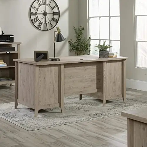 Sauder Summit Station Executive Desk, 66" W - Laurel Oak Sauder