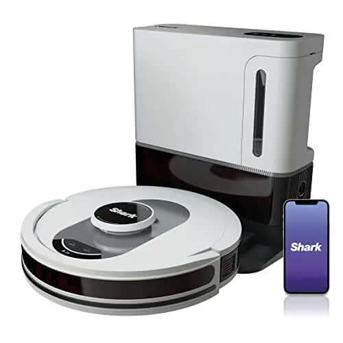 Shark Robot Vacuum with XL Self-Empty Base, AV2511AE - Silver & Black Shark