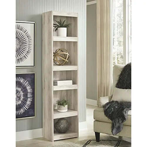 Signature Design by Ashley Bellaby Farmhouse Bookcase - Whitewash Signature Design by Ashley