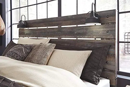 Signature Design by Ashley Drystan Headboard, Rustic Panel - Brown Signature Design by Ashley