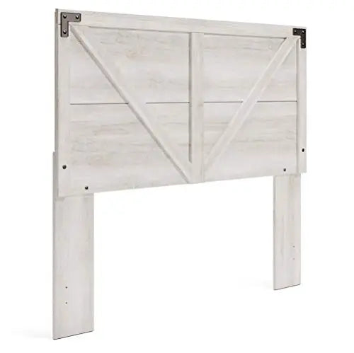 Signature Design by Ashley Shawburn Modern Farmhouse Headboard, Queen, Whitewash Signature Design by Ashley