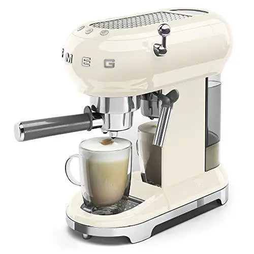 Smeg ECF01CRUS Espresso Coffee Machine, One Size, Cream Smeg