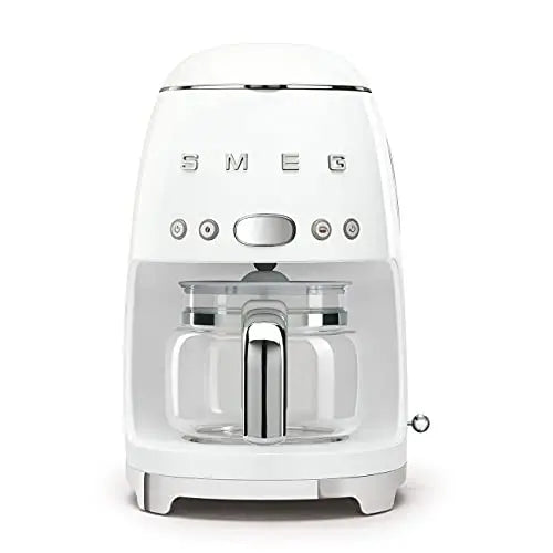 Smeg Retro Coffee Maker | 50's Style Aesthetic Drip Coffee Machine - White Smeg