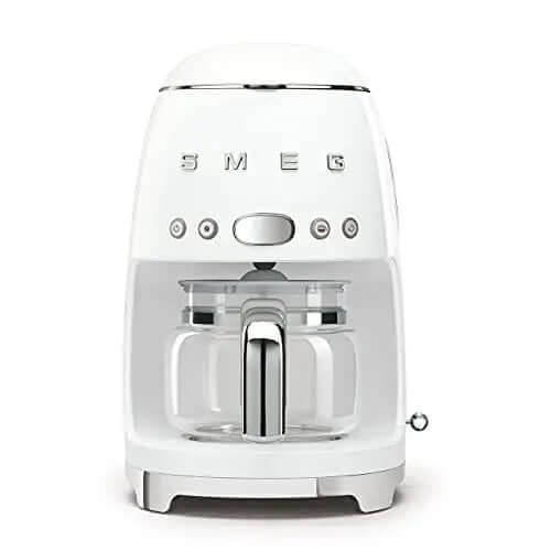 Smeg Retro Coffee Maker | 50's Style Aesthetic Drip Coffee Machine - White