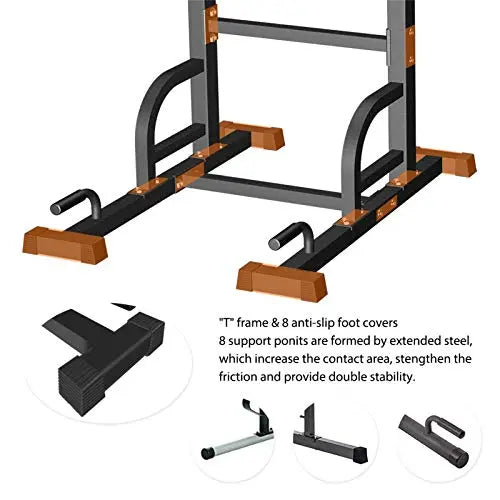 Sportsroyals Power Tower Dip Station Pull Up Bar for Home Gym | Strength Training Workout Equipment Sportsroyals