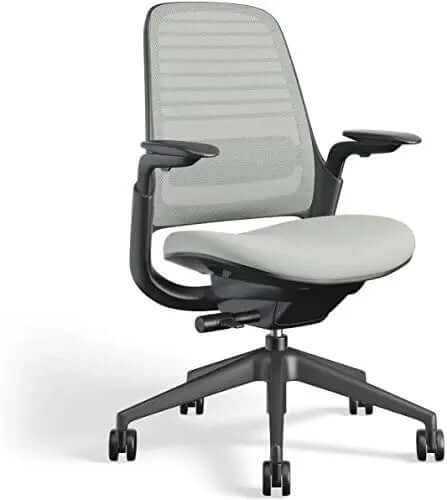 Steelcase Series 1 Office Chair, LiveBack Flexor System - Nickel