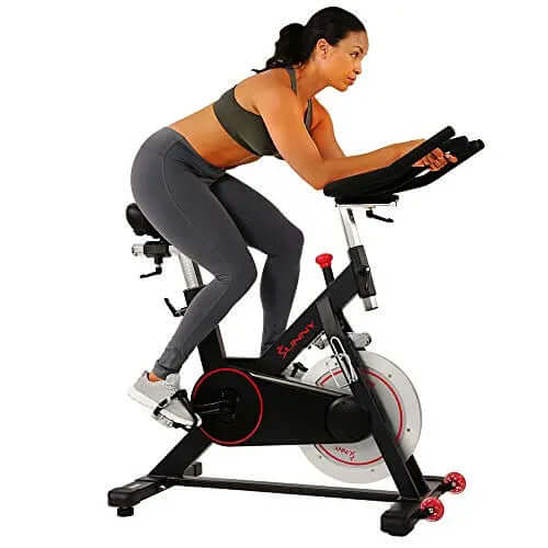 Sunny Health & Fitness Magnetic Belt Drive Indoor Cycling Bike SF-B1805 - Black