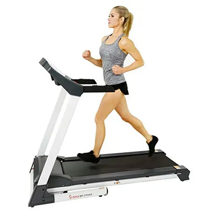 Sunny Health & Fitness SF-T7515 Smart Treadmill with Auto Incline, Speakers, Bluetooth, LCD and Pulse Monitor - Grey Sunny Health & Fitness